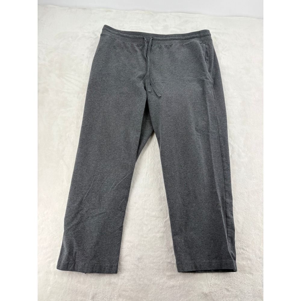 Karen Scott Sport Sweatpants Womens PXL Petite Gray Drawstring Straight Leg